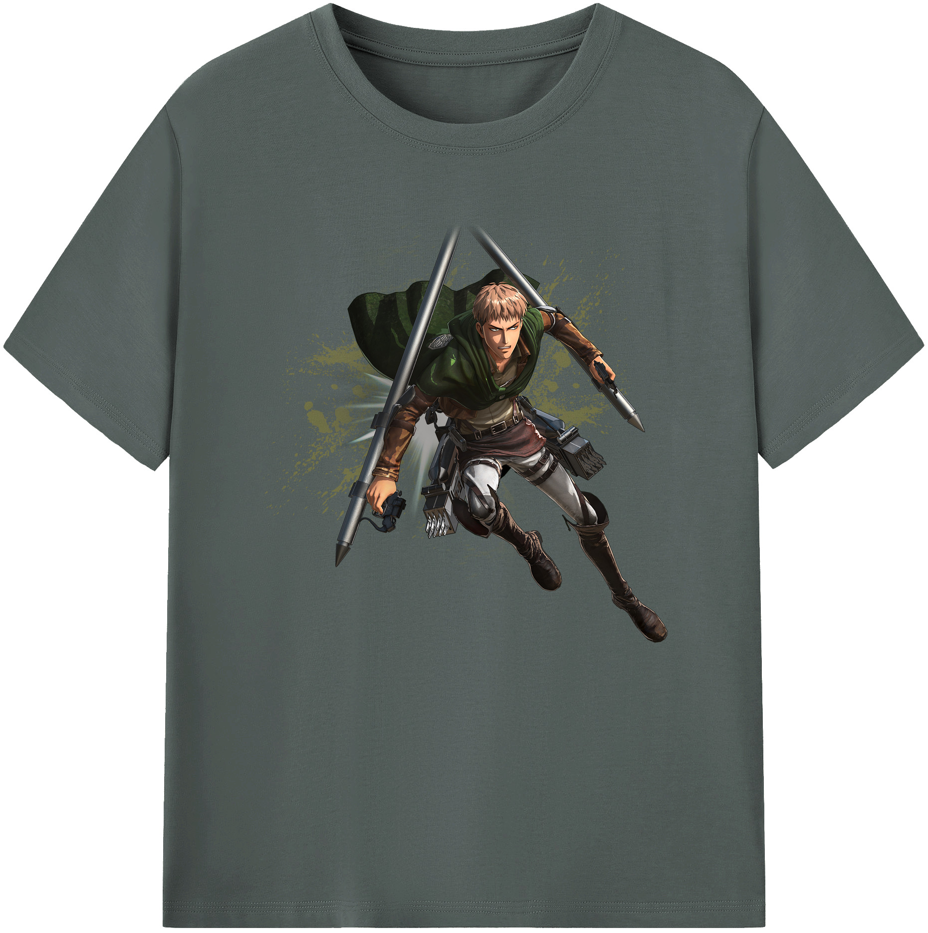 （画像用） 進撃の巨人 ジャン・キルシュタイン Attack on Titan Jean Kirstein 綿100％ メンズ半袖Tシャツ｜肌触りやわらか＆通気性